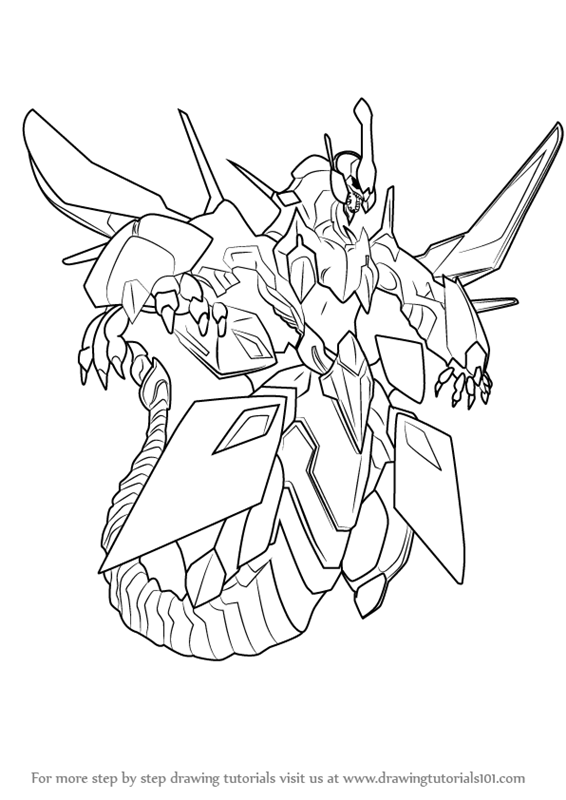 566x800 Learn How To Draw Clear Wing Synchro Dragon From Yu Gi Oh