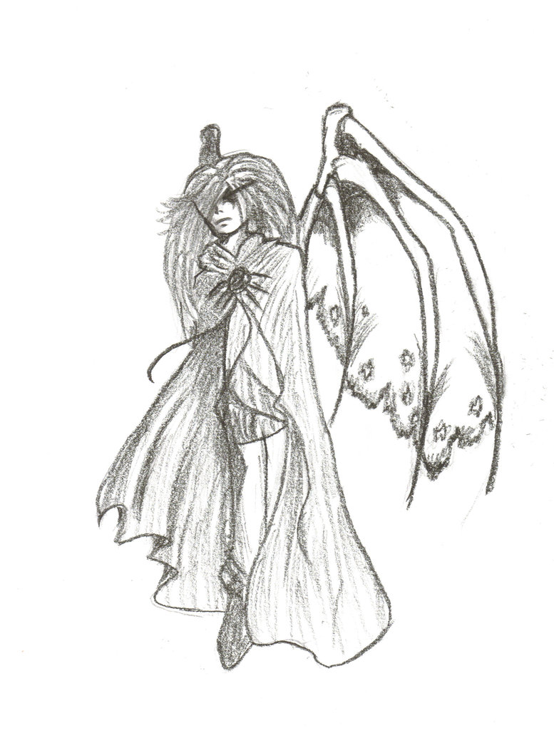 777x1028 Demon Wing Sketch By Luminious Wings