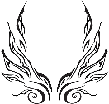 350x334 Tattoo Wings Set By Nessathecoat Rack