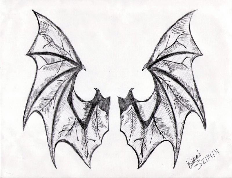 800x616 Bat Wings Tattoo Design By Rendezvous2279