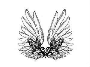 300x225 Heart With Big Wings Tattoo Designjpg Ltdrawinggt