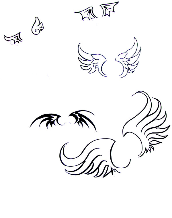 600x759 Wing Tattoo Designs + By Apocalypticreignbow