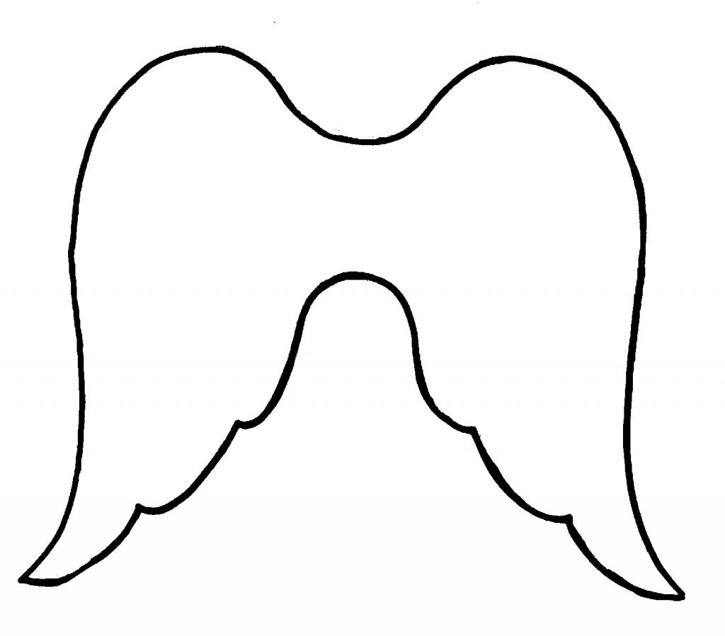 1024x899 Simple Wings Drawing