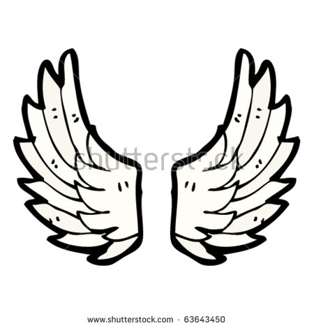 450x470 Wings Drawing