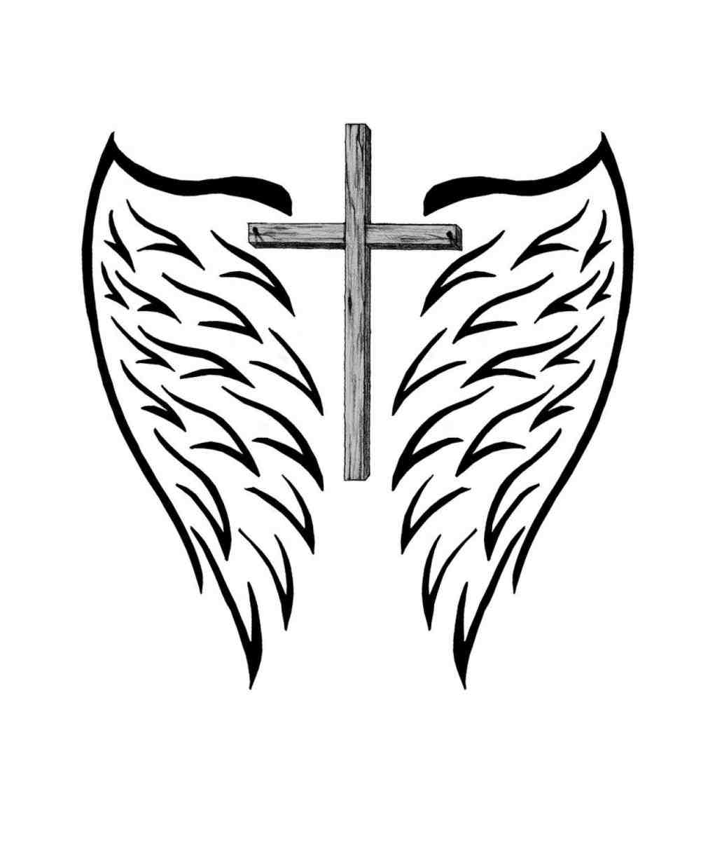 1011x1226 Easy Drawings Of Crosses With Wings