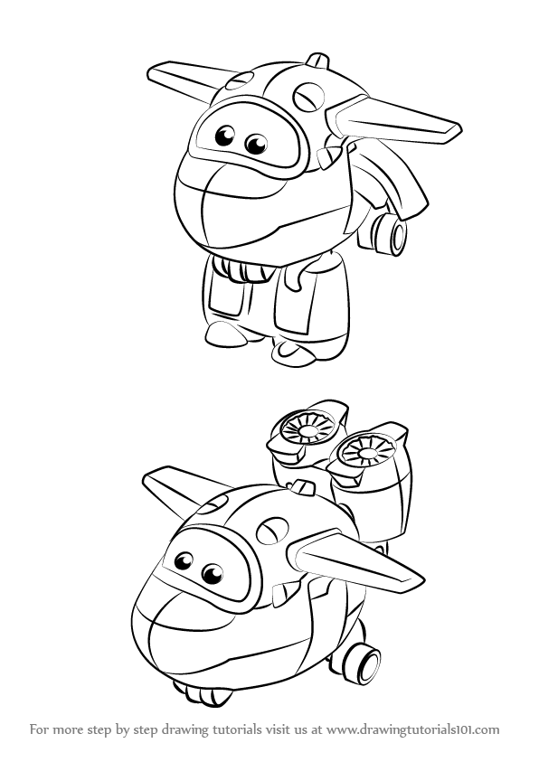 596x843 Learn How To Draw Mira From Super Wings (Super Wings) Step By Step