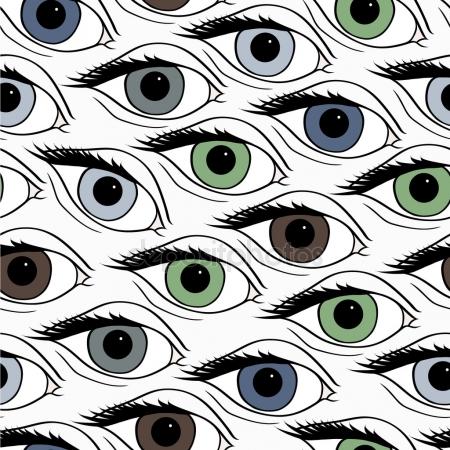 450x450 Seamless Open Eye Pattern Stock Vector Crystal Ray