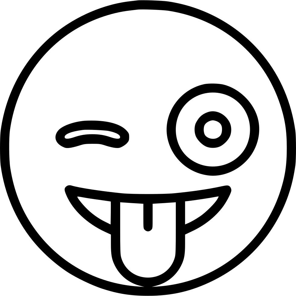 980x982 With Stuck Out Tongue And Winking Eye Svg Png Icon Free Download