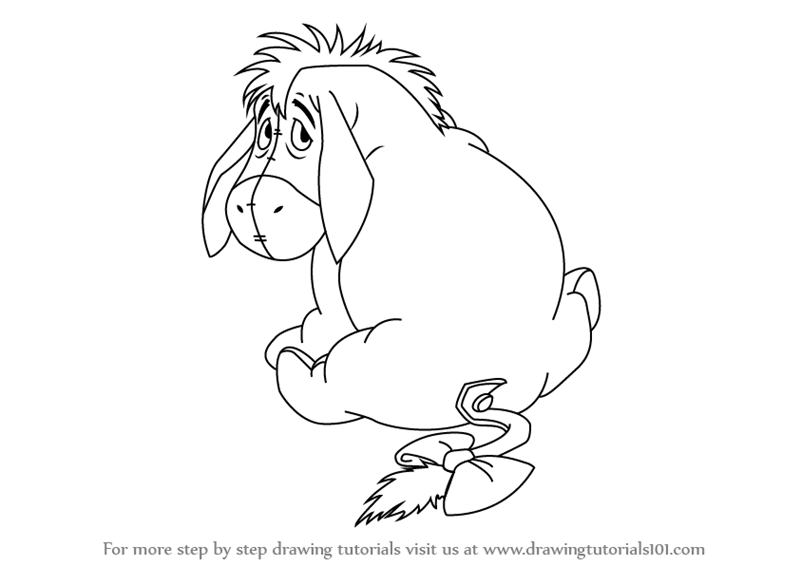 800x566 Learn How To Draw Eeyore From Winnie The Pooh (Winnie The Pooh