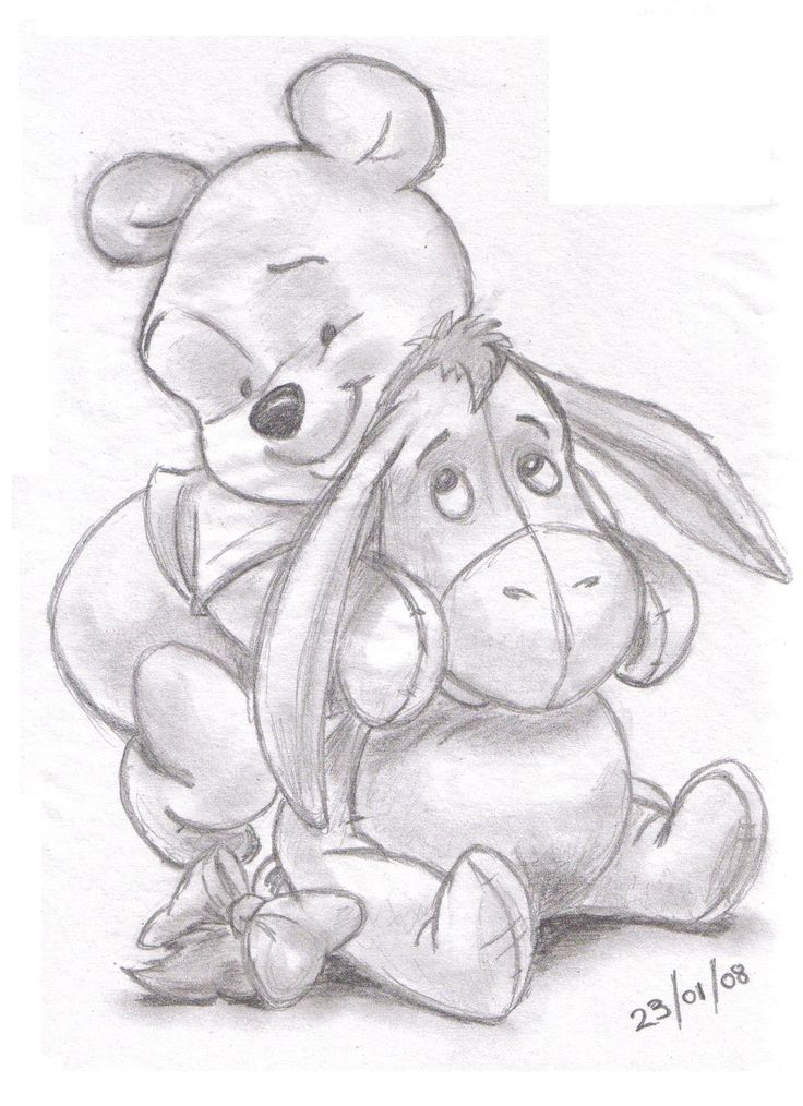 Winnie Pooh Characters Drawing at GetDrawings | Free download