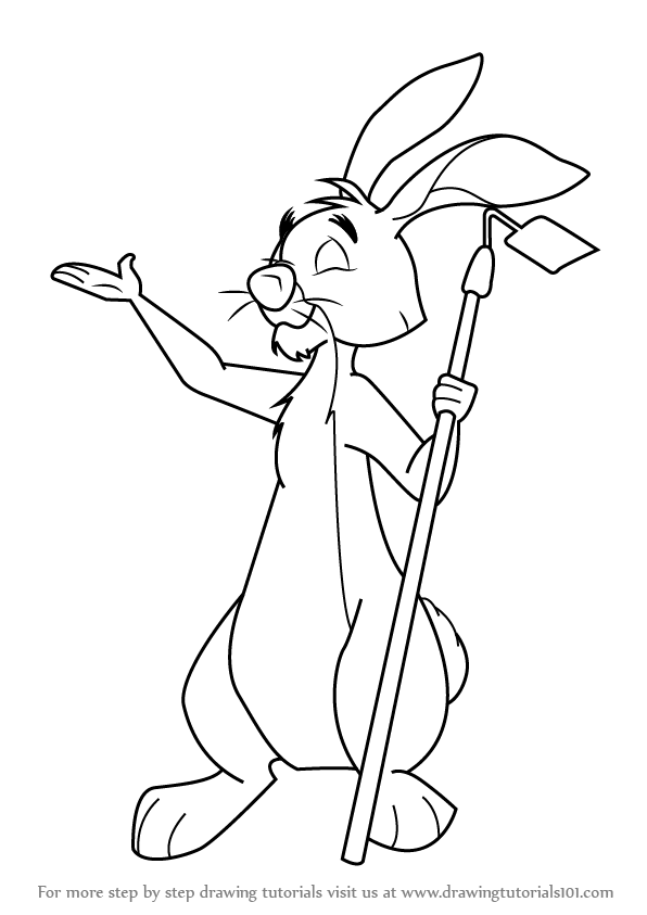 596x843 Learn How To Draw Rabbit From Winnie The Pooh (Winnie The Pooh