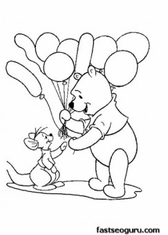 243x338 The Pooh Characters Drawings