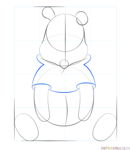 499x575 How To Draw Winnie The Pooh Step By Step Drawing Tutorials