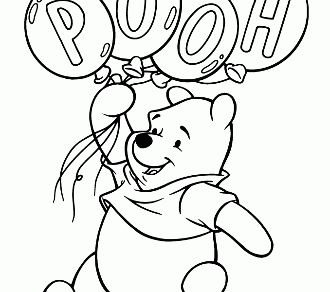 678x600 Winnie The Pooh Character Drawings Kids Coloring
