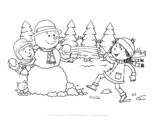 530x410 Winter Animal Coloring Pages Animals Color Printable