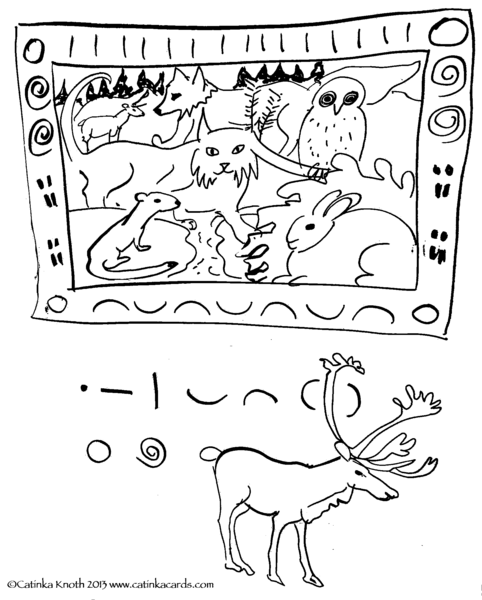 482x600 Children's Drawing Class Turns To Winter Animals, Scenes