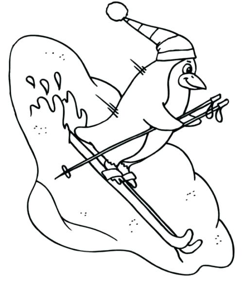 500x583 Winter Animals Coloring Pages Winter Animals Coloring Pages