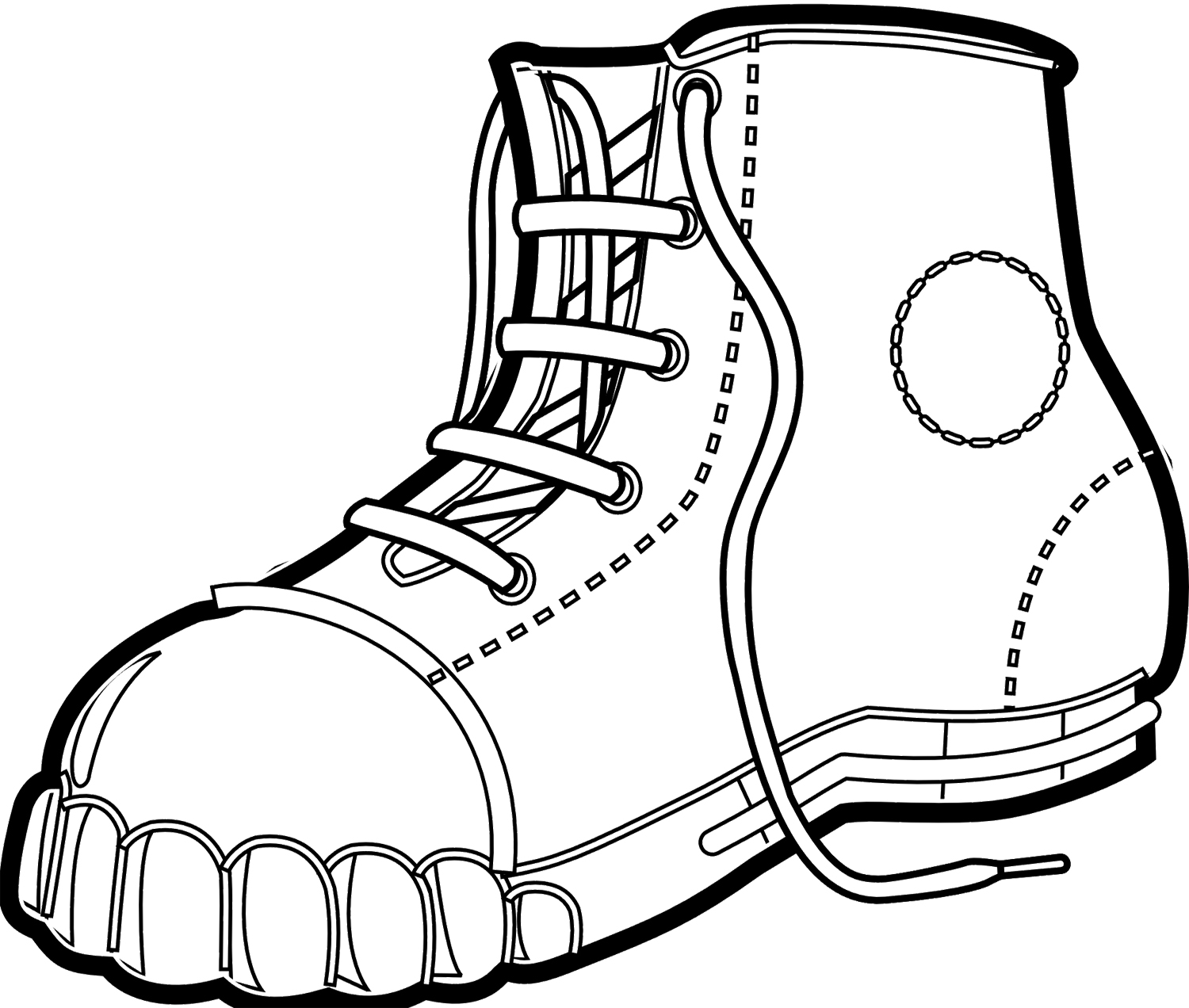 1500x1272 Winter Boots Men Coloring Page