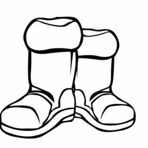 300x300 Work Boots Coloring Pages