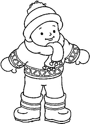 293x400 Winter Clothes Coloring Pages January Family Fun Days