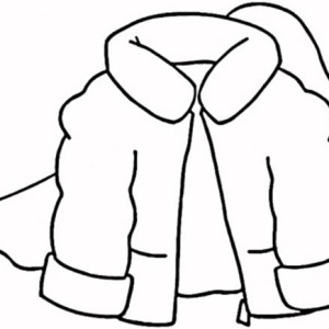 300x300 Coat For Winter Season Coloring Page Coloring Sky