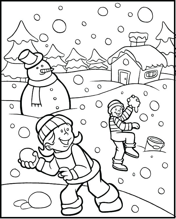 605x754 Winter Color Pages Free Printables Free Coloring Pages Winter