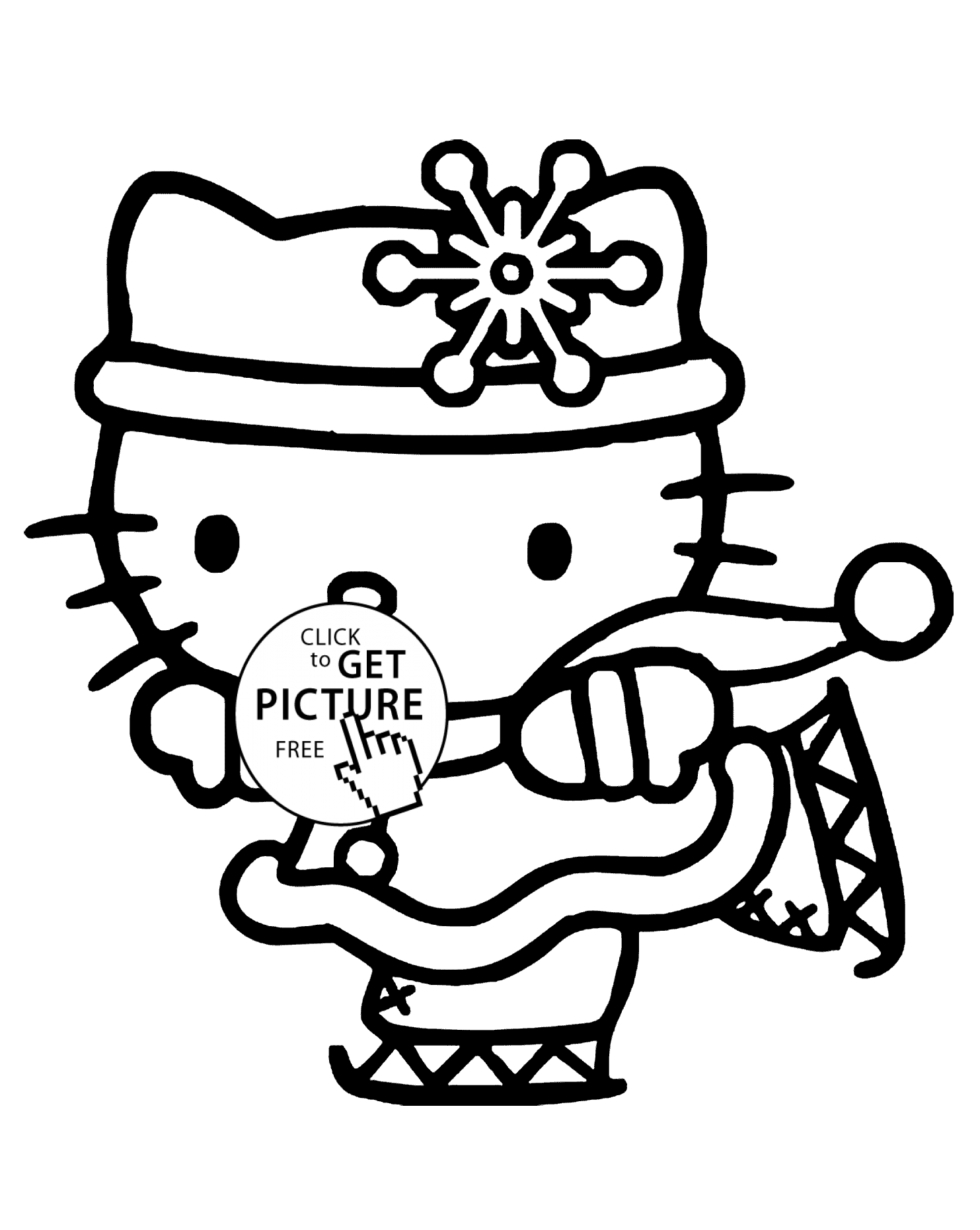 1483x1862 Kitty Winter Coloring Pages For Kids Printable Free