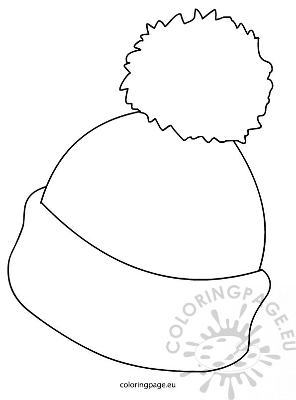 595x804 Winter Hat Picture Coloring Page