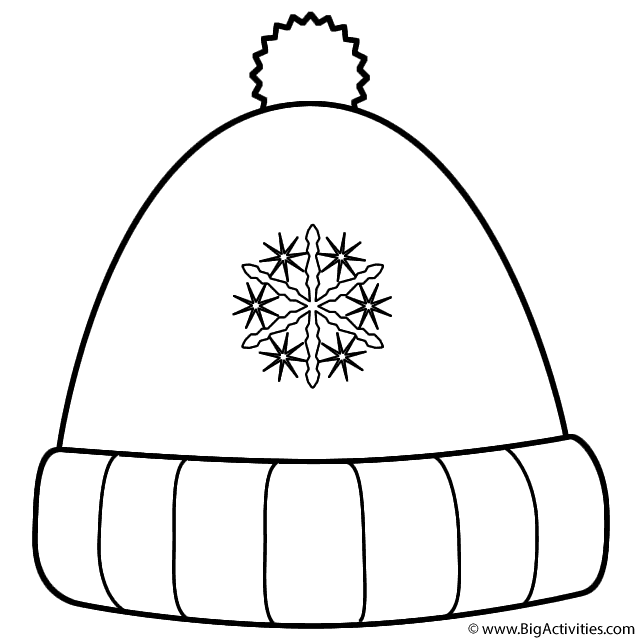640x640 Winter Hat With Snowflakes