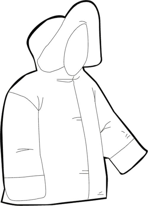 500x697 Jacke Winter Clothes Coloring Page Christmas
