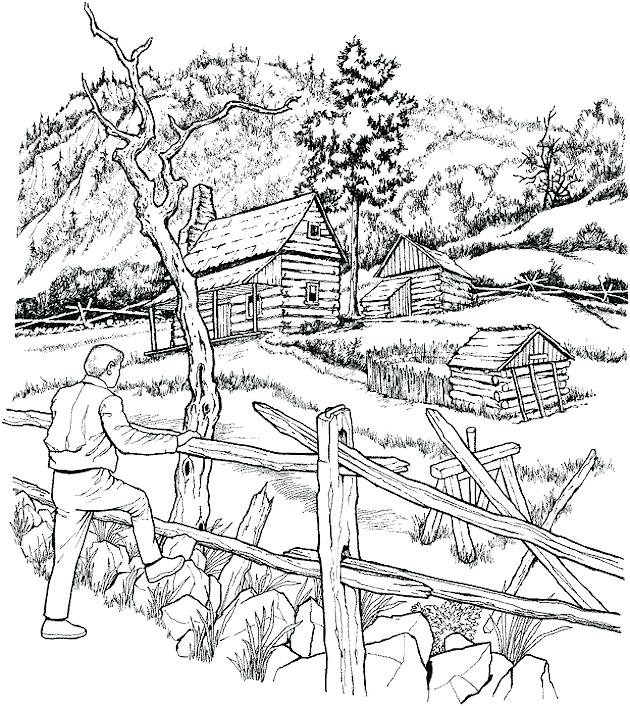 630x706 Landscape Coloring Pages For Free Coloring Coloring Pages Winter