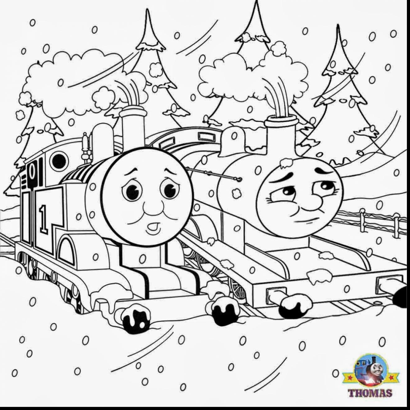 1320x1320 Excellent Winter Landscape Coloring Pages With Thomas The Train