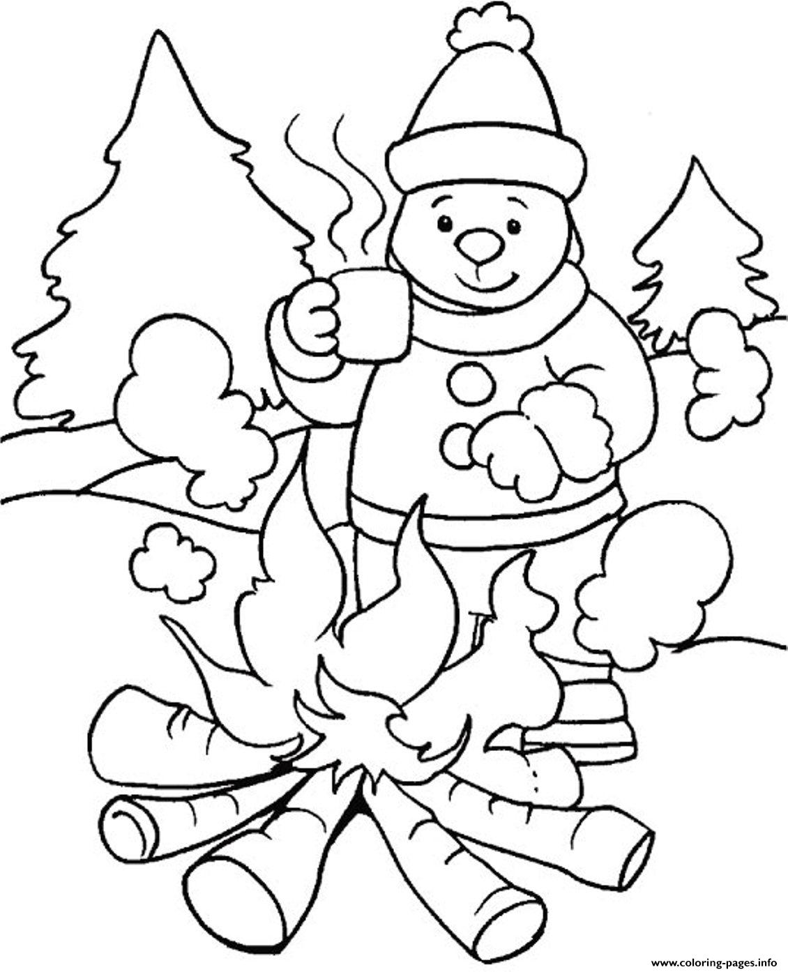 1130x1394 Warming With Fire In Winter Sfbbd Coloring Pages Printable