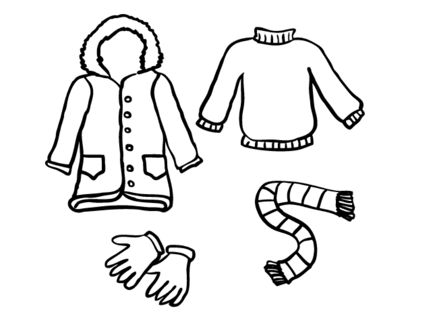 844x630 Winter Clothes Coloring Pages Free Winter Coloring Pages
