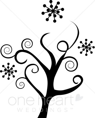313x388 Winter Tree Clip Art Elegant Wedding Flower Sketches