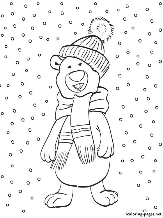 560x750 Winter Snow Coloring Page Coloring Pages