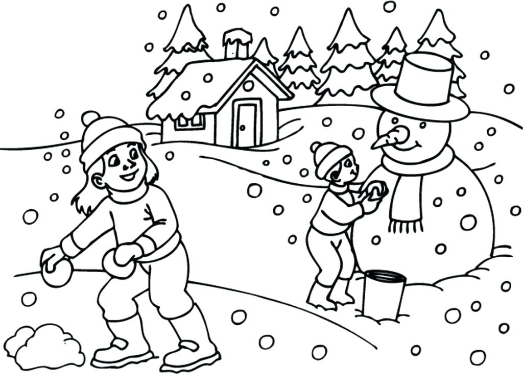 1024x764 Winter Coloring Sheets Printable Printable Winter Coloring Pages