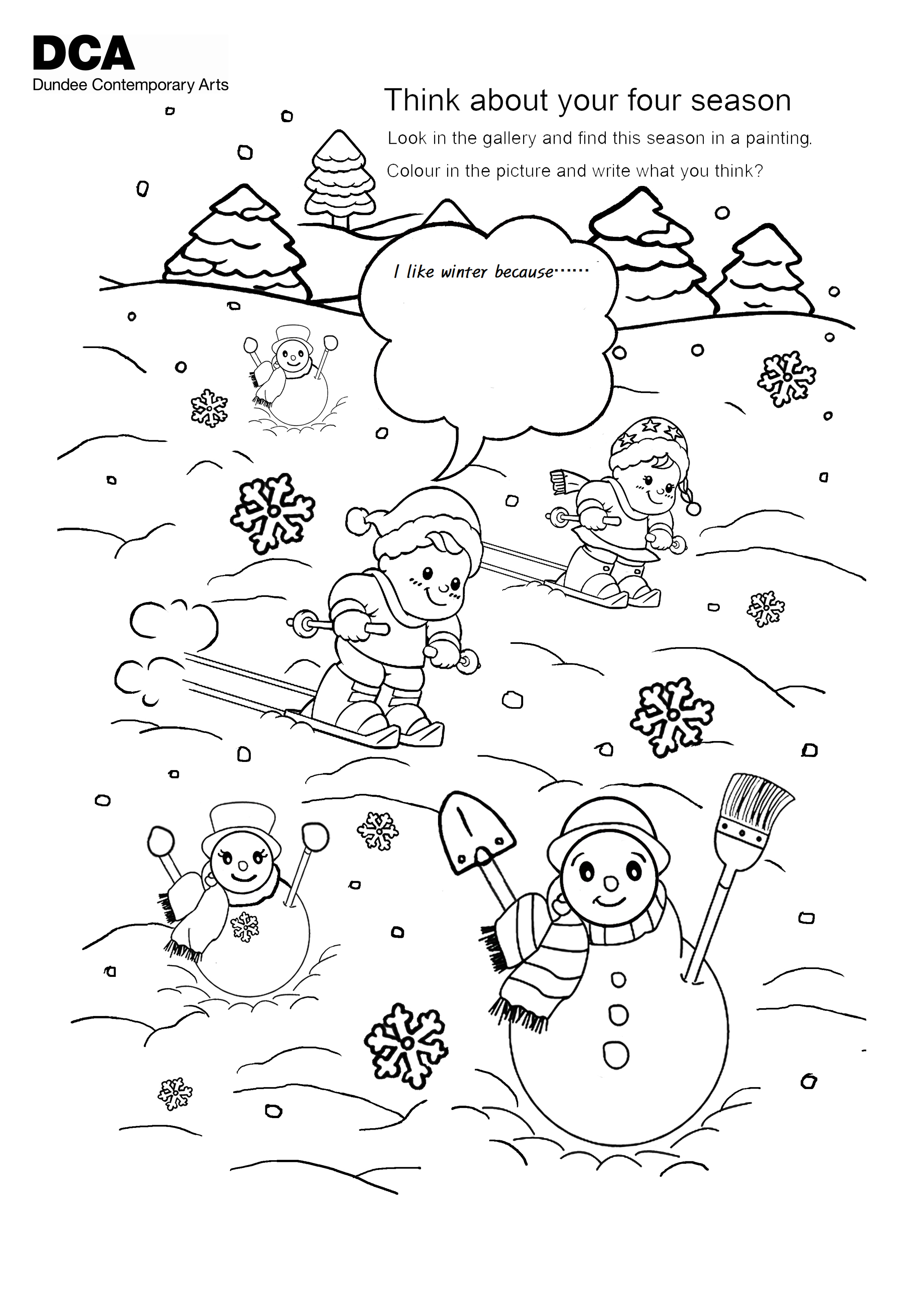 2480x3508 Drawing Pictures Of Winter Season
