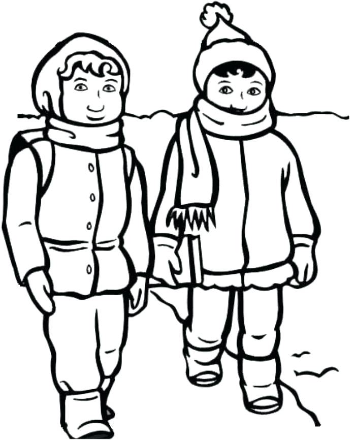 697x866 Free Coloring Pages Winter Free Coloring Pages Winter Clothes