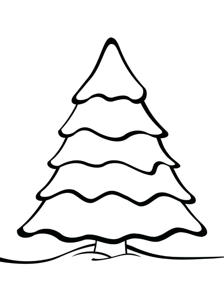 736x952 Christmas Tree Drawing