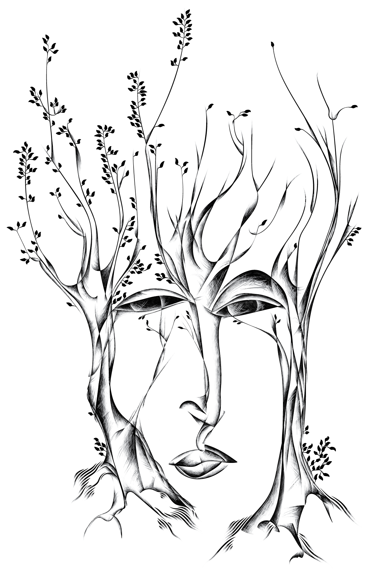 1275x1943 Winter Trees