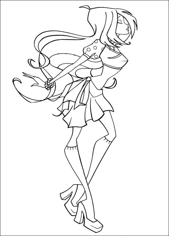 567x794 Free Printable Winx Club Coloring Pages For Kids