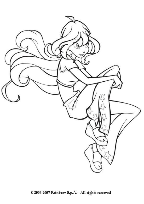 601x850 The Beautiful Winx Girl Bloom Coloring Pages