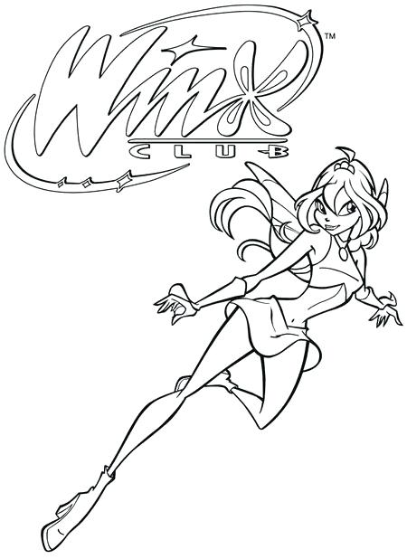 450x618 Winx Club Coloring Pages Sirenix Flora To Your Collection
