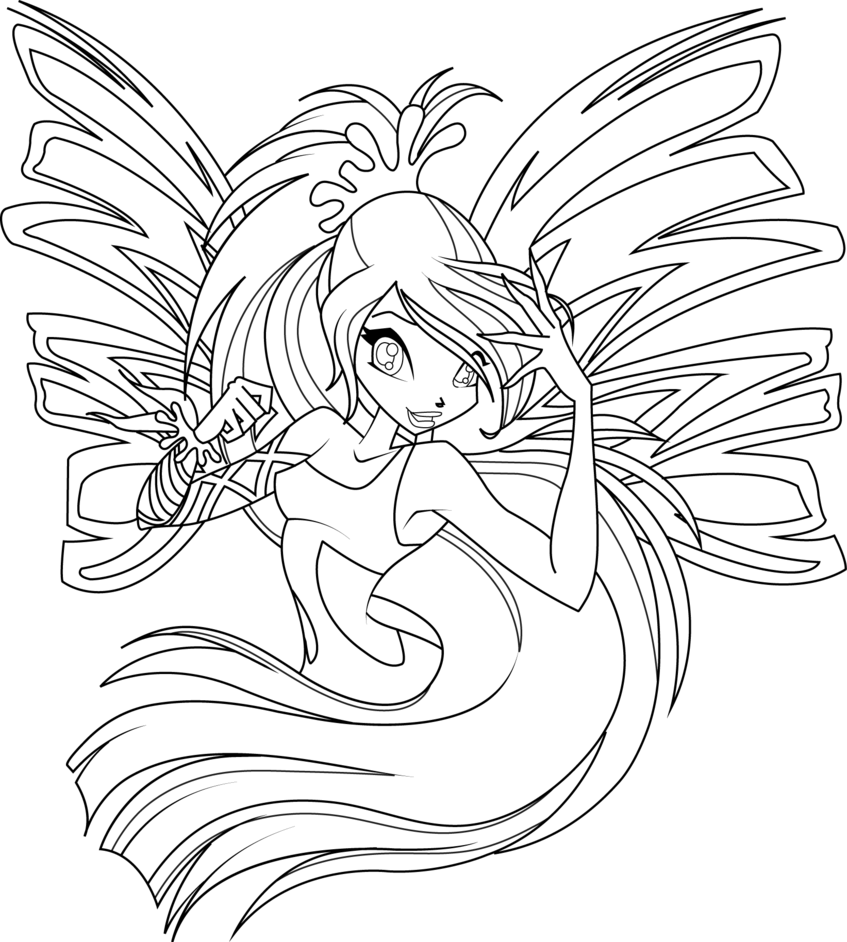 847x942 Bloom Sirenix Coloring Page By Icantunloveyou