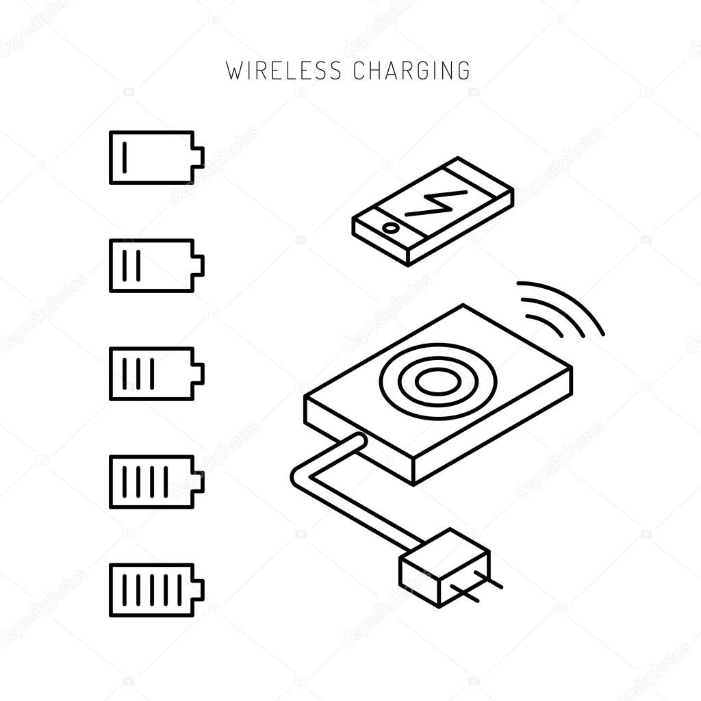 1024x1024 Phone Wireless Charging Stock Vector Shopplaywood