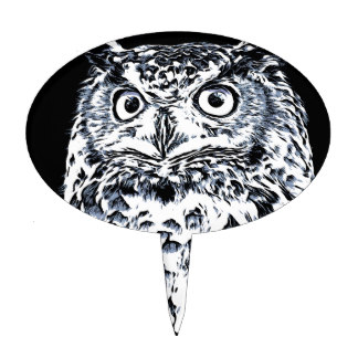 324x324 Wise Owl Cake Toppers Zazzle