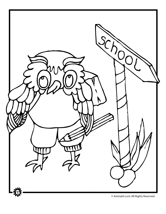 680x880 Wise Owl Coloring Page