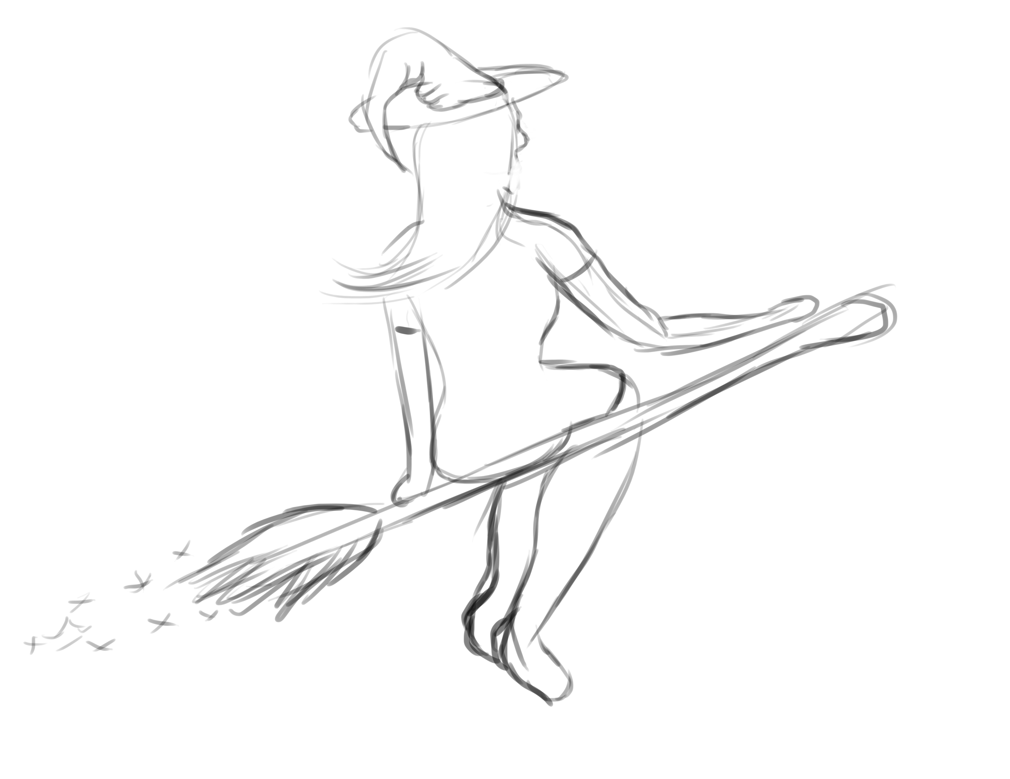 4196x3239 Interior Design Drawing Of Person With Broom Concept Character