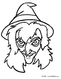 Witch Face Drawing at GetDrawings | Free download